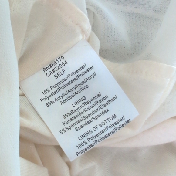 Anthropologie Deletta Feather Trim Boucle Knit Sweater Short Sleeve Lined LP - Picture 13 of 15